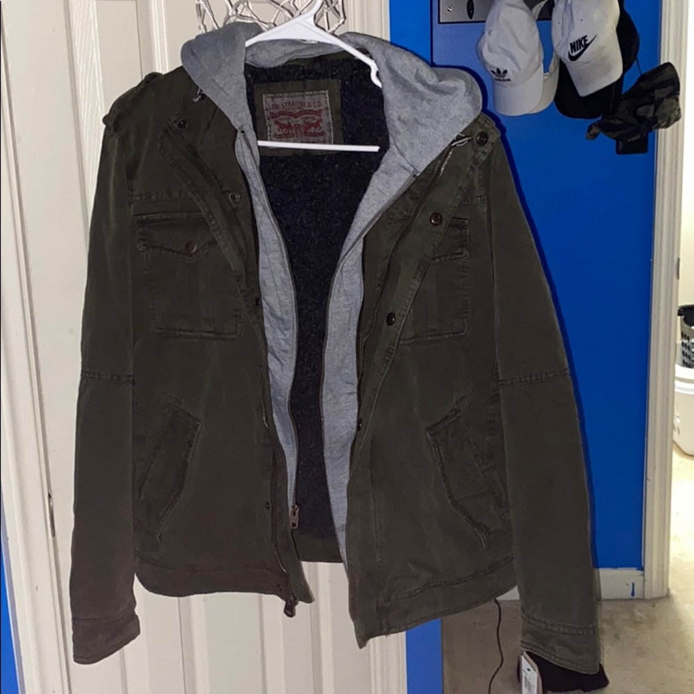 Men's Levi's Hooded Military Trucker Jacket